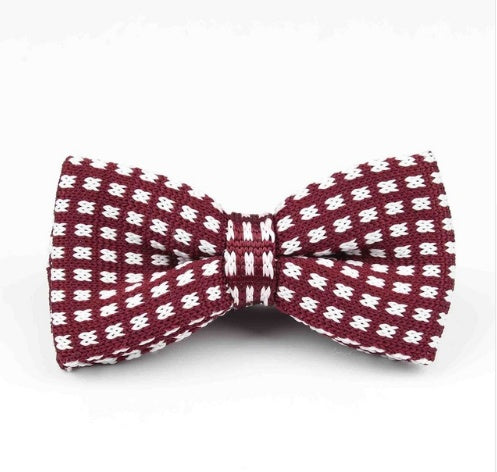 New Style Men Women Knit Bowtie Adjustable Butterfly Double Deck Neckwear Bowties Designer Knitting Dress Knitted Bow Tie