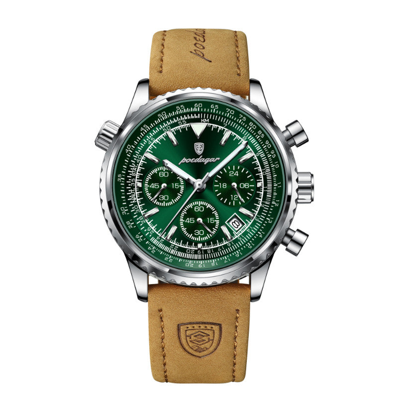 Automatic Mechanical Multi-function High-end Trendy Waterproof Watch Mens And Student Quartz Wristwatch