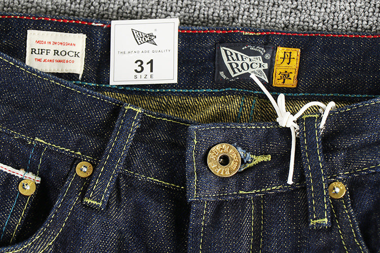Colored Cotton Vintage Jeans Trousers For Men