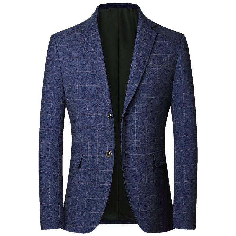 New Leisure Suits For Men Coat Plaid Fashion