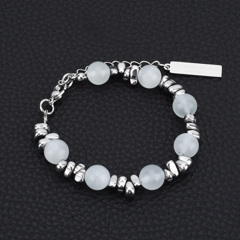 Titanium Steel Bracelet Cross Star Ball Neutral Hand Accessories For Men And Women