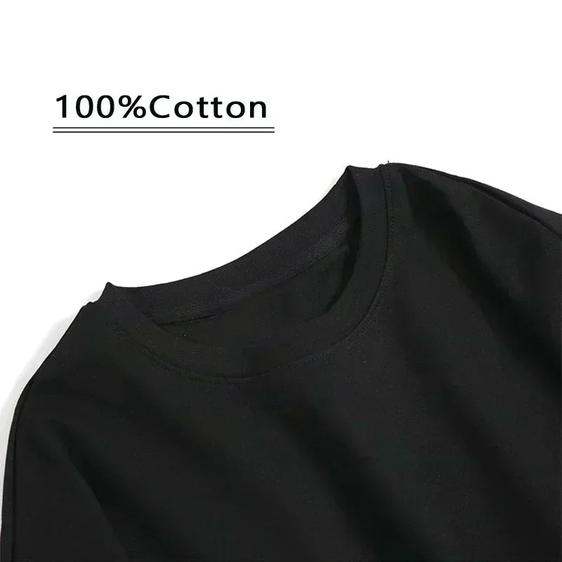 Personality Letter Pattern Oversized T-shirt Men
