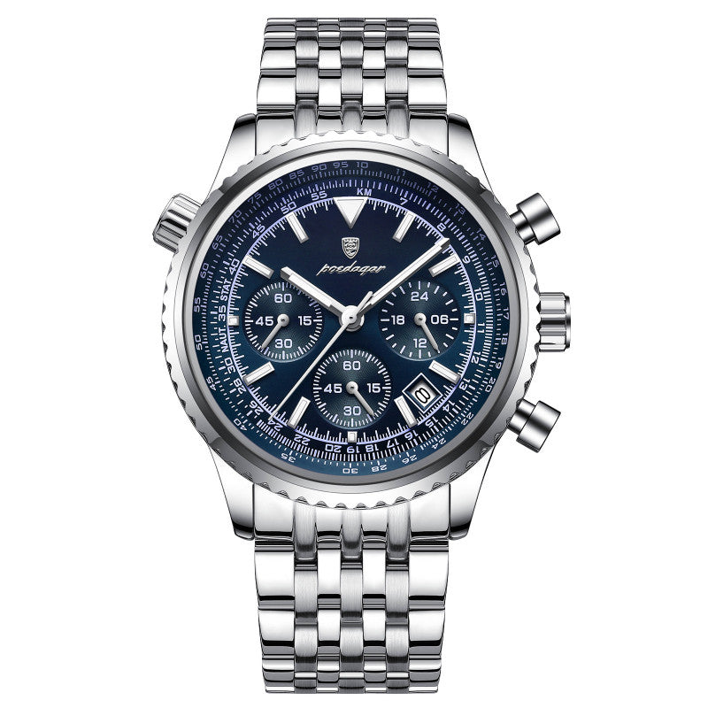 Automatic Mechanical Multi-function High-end Trendy Waterproof Watch Mens And Student Quartz Wristwatch
