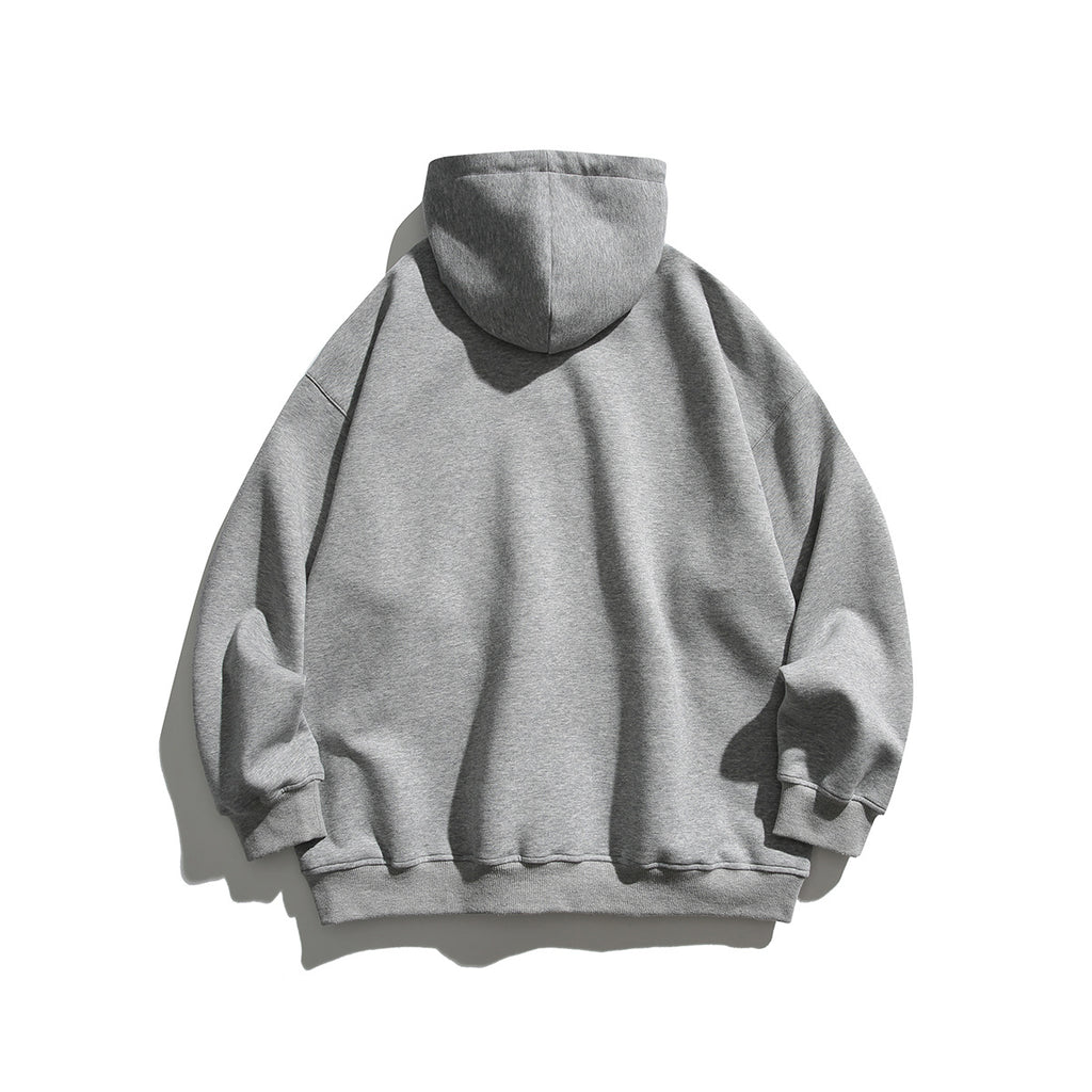 Simple Letter Embroidery Couple Hoodies Men And Women Casual Sweatshirt
