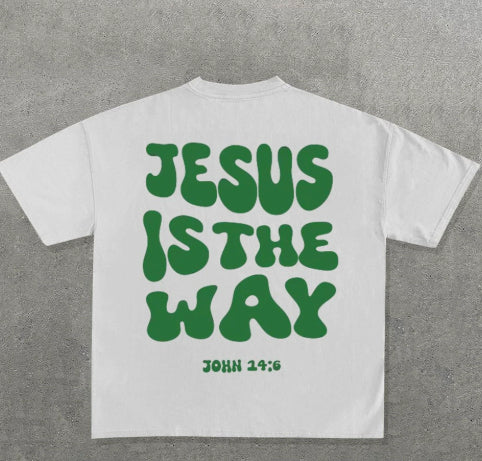 Child Of God Ndy Gothic Letter Pattern Oversized T-Shirt Men