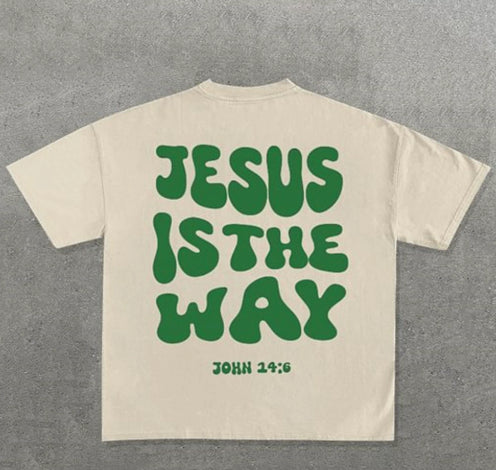 Child Of God Ndy Gothic Letter Pattern Oversized T-Shirt Men