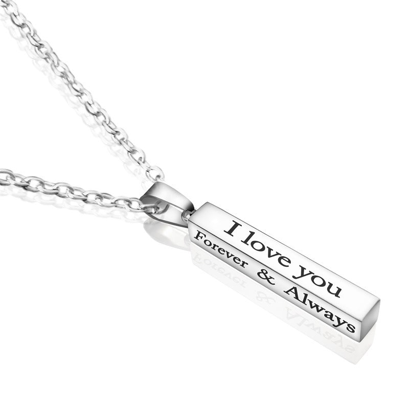Stainless Steel Wishing Post Couple Accessories Pendant For Men And Women