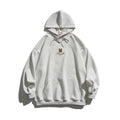 Simple Letter Embroidery Couple Hoodies Men And Women Casual Sweatshirt