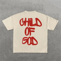 Personality Letter Pattern Oversized T-shirt Men